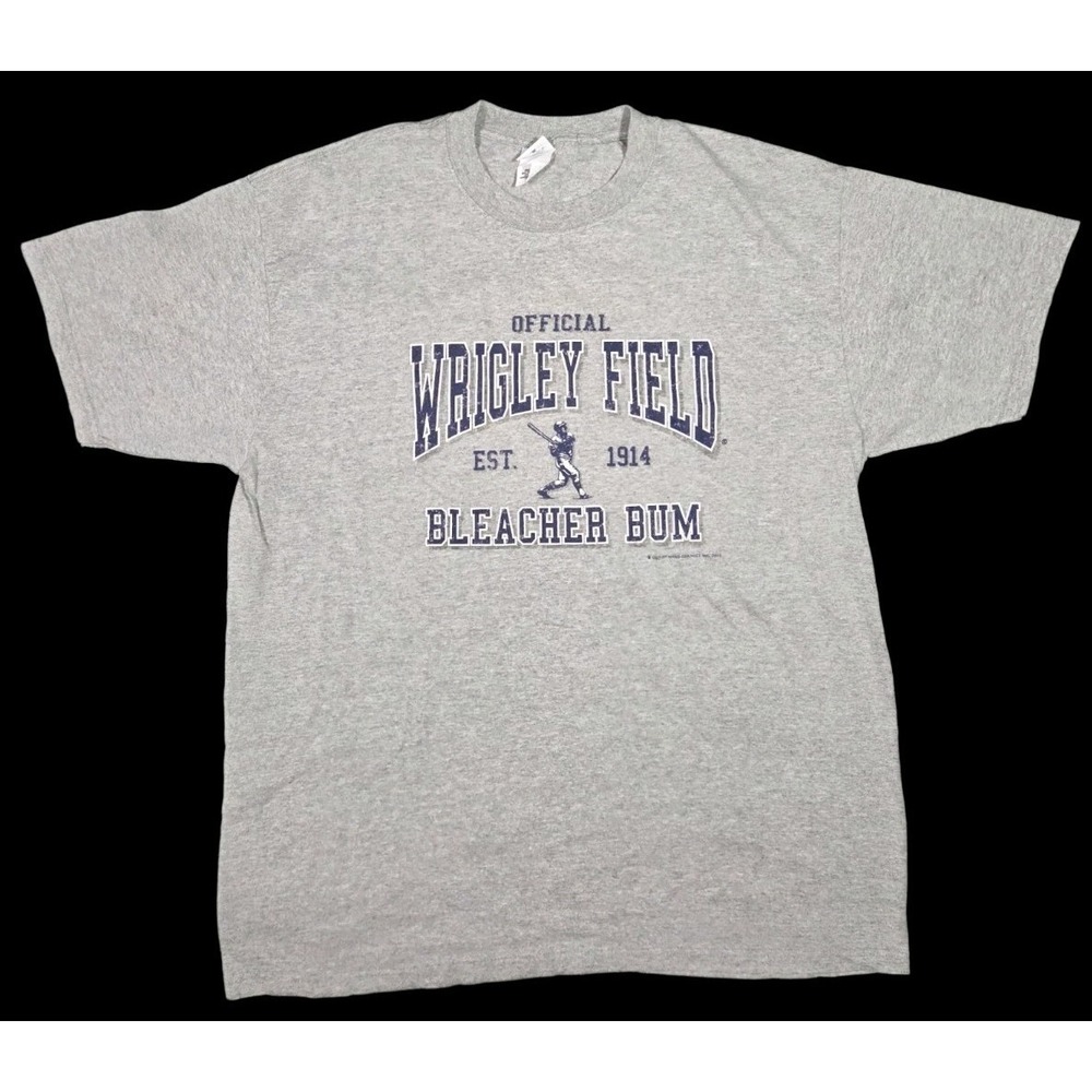 Vintage Wrigley Field Bleacher Bum T-Shirt Y2K 2003 Anvil Baseball Streetwear XL